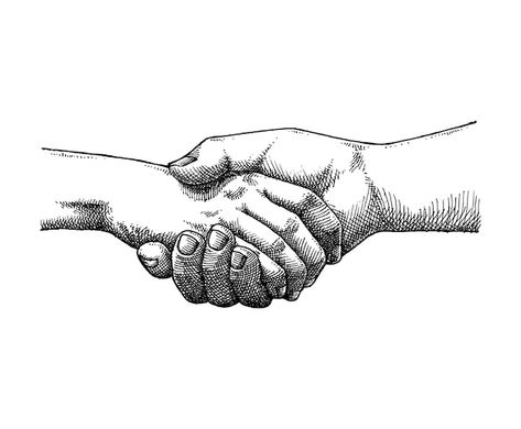 Handshake Illustration Art, Handshake Aesthetic, Handshake Drawing, Shaking Hands Drawing, Trust Aesthetic, Handshake Tattoo, Handshake Illustration, Handshake Business, Business Handshake