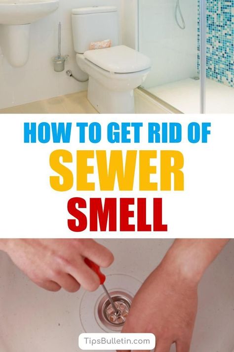 Best ways to get rid of smelling sewer around the house especially in basements and bathroom, from sinks, toilets, and shower drain pipes. Including recipes for various homemade drain and pipe cleaner to unclog and clean smelly drains.#draincleaning #smelly #toilet #bathroom #odor Sink Smells Bad How To Get Rid, Smelly Bathroom Drain, Smelly Shower Drain, Sewer Smell In Bathroom, Sink Drain Smell, Shower Drain Smell, Smelly Sink, Smelly Bathroom, Smelly Drain