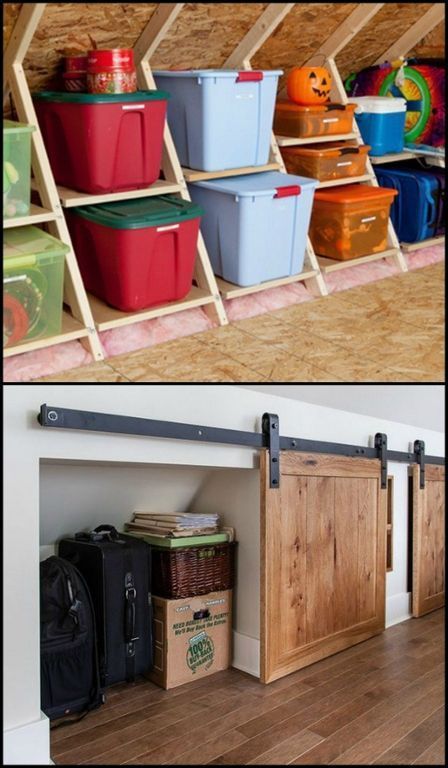 Attic Decoration, Attic Closet, Attic Playroom, House Organization, Craftsman Interior, Loft Storage, Attic Room, Attic Space, Attic Design