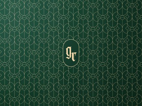 The Green Room | Branding on Behance Luxury Branding Identity, Sophisticated Patterns, Green Branding, Resort Logo, Luxury Branding Design, Brand Fonts, Green Room, Pattern Brands, Green Rooms