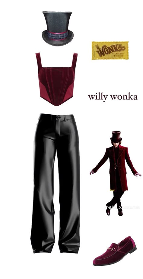 Vintage Costume Ideas, Willy Wonka Costume, Solo Halloween Costume Ideas, Trio Halloween Costume Ideas, Duo Halloween Costume Ideas, Trio Halloween Costume, Last Minute Halloween Costume, Halloween Costume Ideas Trio, Costume Ideas Solo