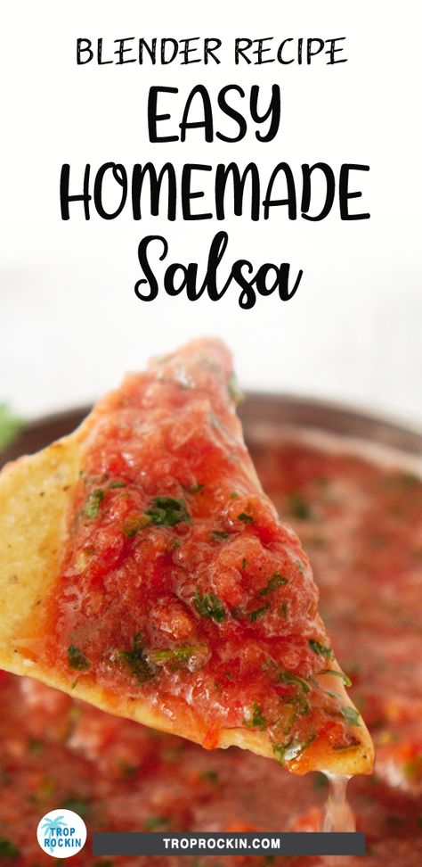 Homemade Salsa With Fresh Tomatoes, Salsa Recipe Homemade, Salsa Recipe With Fresh Tomatoes, Easy Blender Salsa, Salsa Recipe Easy, Salsa With Fresh Tomatoes, Fresh Salsa Recipe Homemade, Recipe With Fresh Tomatoes, Dressing Diy