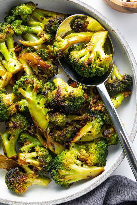 Sauteed Broccoli (Fast & Easy) - Wholesome Yum Side Of Broccoli, Garlic Butter Broccoli Sauteed, Cooked Broccoli Recipes On Stove, Low Sodium Broccoli Recipes, Soft Broccoli Recipes, How To Saute Broccoli, Sauted Broccoli Recipe, Steamed Broccoli Recipes Seasoning, Pan Seared Broccoli