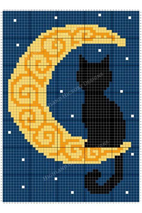 Crescent Moon Blanket - Highland Hickory Designs - Free Crochet Pattern Blanket Corner, Crochet C2c Pattern, Moon Blanket, Crochet Graphs, Graph Crochet, Crochet Wall Hangings, Pixel Crochet, Tapestry Crochet Patterns, Pola Kristik