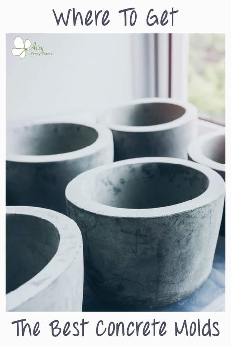 Concrete Pot Molds, Concrete Planter Molds, Concrete Molds Diy, Cement Furniture, Cement Projects, Concrete Stool, Concrete Mold, Diy Concrete Planters, Concrete Bowl