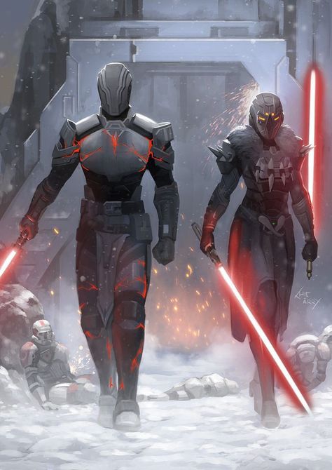 Swtor Sith Warriors, Star Wars Force Powers, Sith Warrior Concept Art, Star Wars Fantasy Art, Star Wars Armor Concept Art, Star Wars Sith Oc, Star Wars Original Character, Sith Lord Art, Female Sith Lord