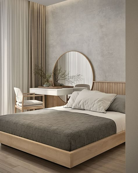 Minimalist Bedroom Furniture, Natural Bedroom Decor, Guest Bedroom Design, Luxury Bedroom Furniture, Modern Minimalist Bedroom, Hotel Room Design, Minimalist Bedroom Design, Japandi Style, Bedroom Bed Design