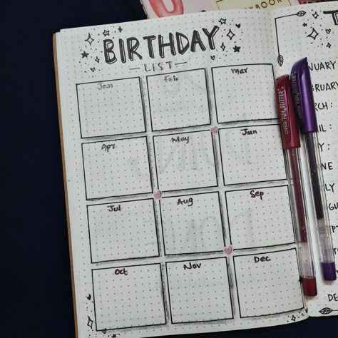 For the people like me, who forget the birthday dates! 🎂💐 This prompt helps you remember the birthdays those you wouldn’t want to miss to wish.😇 #bulletjournal #journalideas #journalling #personaljournal #birthdayjournalprompt #booksandjournal #books #reader #bookstagram Birthdays Journal Ideas, Birthdays Bullet Journal Page, Birthday Bujo Page, Birthday Dates Ideas, Birthdays Journal Page, Journal Ideas Birthdays, Birthday Page Bullet Journal, Bujo Birthday Spread, Journal Birthday Page