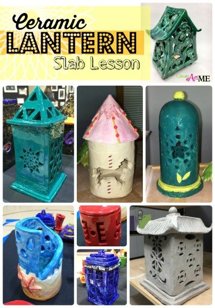 Ceramic Lanterns, High School Ceramics, Clay Projects For Kids, Classe D'art, 3d Art Projects, Clay Lesson, High School Art Lessons, Slab Ceramics, High School Art Projects