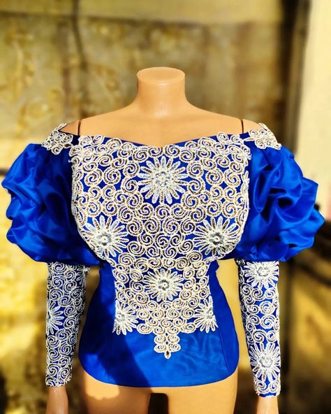 Two Rapper And Blouse, George Blouse Styles For Women, Lace Blouses And Wrapper For Women Nigerian, Women Lace Blouse For Wrapper, Blouse With Wrapper Styles, African Lace Blouses For Women, Esty Style Wedding Dress, Wrapper Blouses For Women, Blouse For Two Wrapper