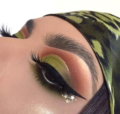 Army Makeup, Camo Makeup, Camouflage Makeup, Makeup Morphe, Fall Makeup Looks, Green Makeup, Eye Makeup Designs, Colorful Eye Makeup, Green With Envy