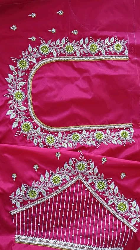 Zardozi Work Blouse Designs, Aari Blouses, Magam Work Designs, Engineering Quotes, Magam Work, Maggam Blouse, Cutwork Saree, Blouse Designs Pattern, Model Blouse Designs