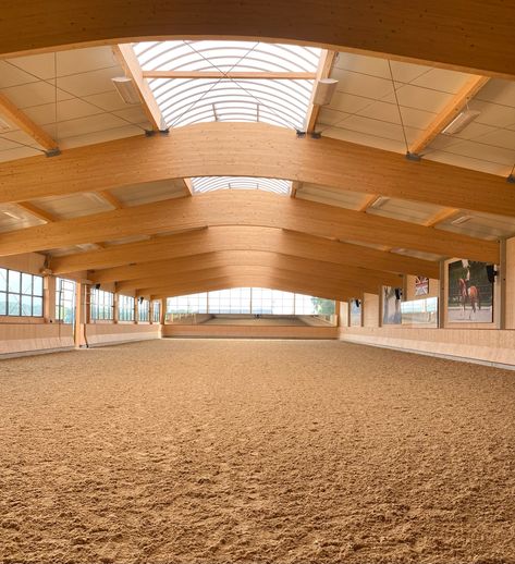 Indoor Arena Horse Facility Forest Oaks Equestrain Outside Horse Arena, Equestrian Arena Indoor, Dream Horse Stables, Horse Indoor Arena Ideas, Cute Horse Stables, Forest Oaks Equestrian Stable, English Horse Stables, Forest Oaks Equestrian, Outdoor Arena Horses