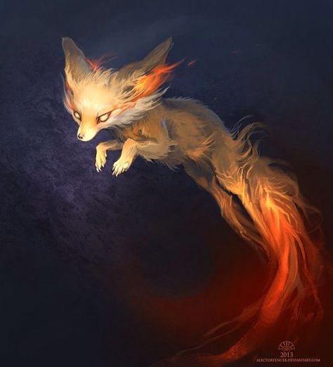 firefox Fox Images, Mythical Animal, Fantasy Animals, Mythical Creatures Art, Fox Art, Mythological Creatures, Mystical Creatures, Arte Fantasy, Creature Concept