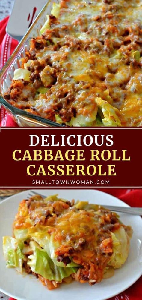 Casserole Healthy, Cabbage Casserole Recipes, Cabbage Roll Casserole, Stuffed Cabbage Rolls, Desayuno Keto, Beef Dinners, Cabbage Roll, Cabbage Casserole, Stuffed Cabbage