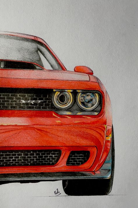 Ddoge challenger demon Dodge Demon Drawing, Dodge Challenger Drawing, Doge Challenger, Challenger Demon, Dodge Demon, Dodge Challenger Hellcat, Hellcat Challenger, Car Drawings, Dodge Challenger