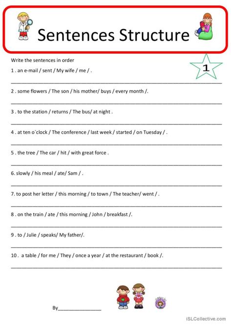 Students should write the parts of the sentences in order. subject + verb + objects +where + when+ how + why Reading and writing individual worksheet Key included Put The Sentences In Order, Subject Verb Object Sentences, Subject Verb Object Worksheet, Sentence Structure Worksheets, Subject Verb Object, Sentence Correction Worksheets, English Sentence Structure, Simple Sentence Structure, Sentence Building Worksheets