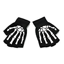 Skeleton Gloves, Half Gloves, Halloween Tattoo, Warmest Winter Gloves, Winter Mittens, Hand Gloves, Finger Gloves, Fingerless Mittens, Halloween Fashion