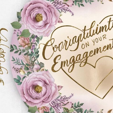 engagement card #engaged #engagement #engagementring Congratulations For Engagement, Happy Engagement, Engagement Congratulations, Engagement Card, Instagram Engagement, Engagement Cards, Engagement Rings, On Instagram, Quick Saves