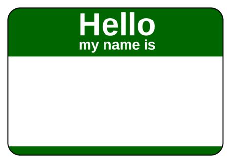 Standard green corporate name tag template Name Badge Template, Tag Template Free, Template Name, Name Tag Templates, Template Free Printable, Green Name, Badge Template, Tag Templates, Book Labels