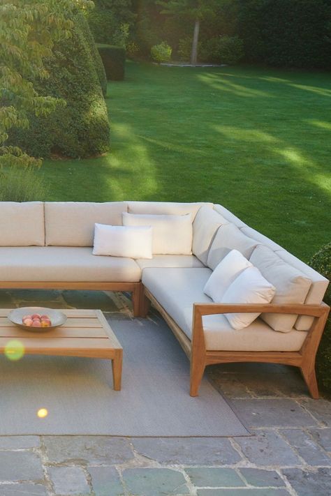 Outdoor Teak Furniture, Modern Luxury Outdoor, Contemporary Living Room Chairs, Garden Furniture Design, Royal Botania, Outdoor Lounge Area, Garden Lounge, House Backyard, Outside Furniture