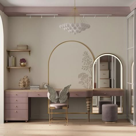 Wardrobe with dressing table