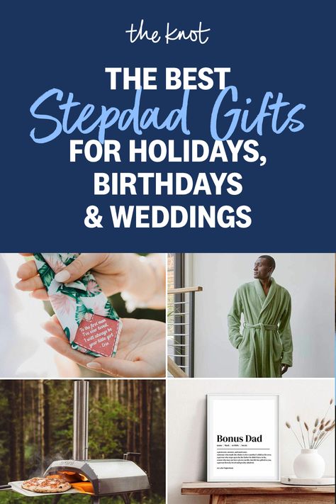 Father's Day Gifts for Your Stepdad + Holiday Gifts for Your Stepdad + Birthday Gifts for Your Stepdad + Wedding Gifts for Your Stepdad -- See more gifts for stepdads on The Knot! Stepdad Christmas Gifts, Step Fathers Day Gifts Ideas, Christmas Gifts For Step Dad, Gift Ideas For Stepdad, Gifts For Stepdad, Stepdad Gifts, 76th Birthday, Dad Wedding Gift, New Mom Gifts