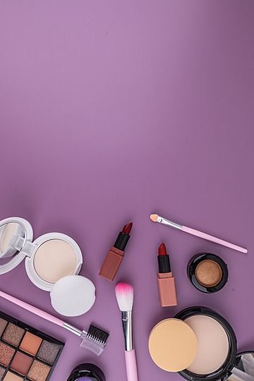 Make Up Wallpaper Aesthetic, Cosmetic Background Wallpapers, Makeup Asthetic Background, Cosmetic Wallpaper, Beauty Product Poster, Make Up Poster, Make Up Logo, Background Cosmetic, Makeup Painting