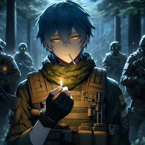 Lion King Art, Anime Military, Dark Anime Guys, Anime Warrior, Sketch Inspiration, Character Design Male, Military Art, Dark Anime, Cute Anime Pics