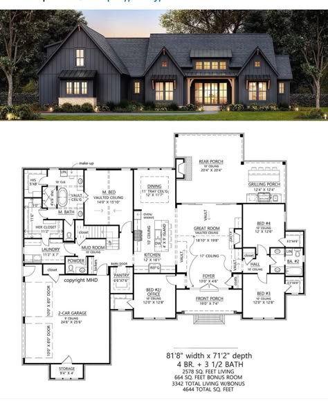 Dream Home Layout Floor Plans, House Interior Floor Plans, Open Concept House, Open Concept House Plans, Interior Floor Plan, A Modern House, Floor Plan Ideas, Small House Layout, Container Architecture