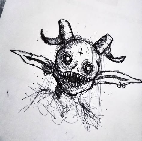 Drawing Ideas Dark Art, Creepy Drawing Ideas Dark Art, Halloween Blackwork, Creepy Drawing Ideas, Drawing Ideas Dark, Creature Tattoo, Drawing Creepy, Creepy Drawing, Creepy Sketches