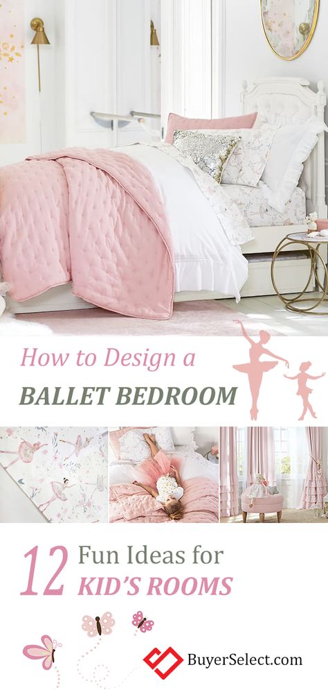 Ballerina Themed Bedroom, Ballet Bar In Girls Room, Ballet Room Ideas, Ballet Themed Bedroom, Ballet Bedroom Ideas, Ballerina Room Ideas, Ballerina Bedroom Ideas Kids, Ballet Room Ideas Bedrooms, Ballerina Bedroom Ideas