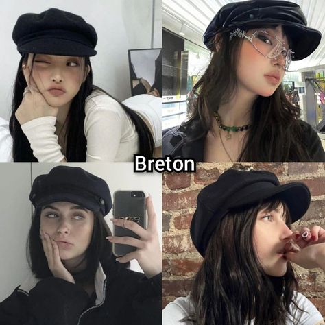 Which One do you wear?? #hatcap #hat #christianveiling #hijabi #cowboy #boonie #bucket #beanie #headband #bandana #triangleheadscarf #flativycap #beret #breton #stawhat #boater #durag #foryoupage #foryou Army Hat Outfit, Messenger Hat Outfit, Breton Hat Outfit, Fisherman Cap Outfit, News Boy Hat Outfit Women, News Boy Hat Outfit, Beret Cap Outfit, Outfit With Beret Hat, Black Beret Outfit