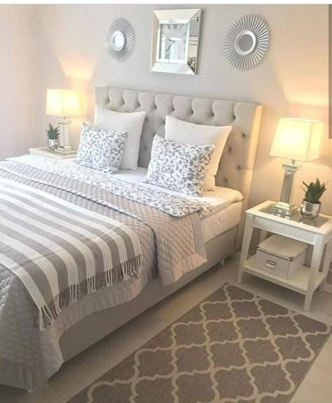 Reka Bentuk Bilik Tidur, Beautiful Bedroom Decor, Budget Bedroom, Dekorasi Kamar Tidur, Small Apartment Decorating, Spare Bedroom, Master Bedrooms Decor, Modern Room, Beautiful Bedrooms