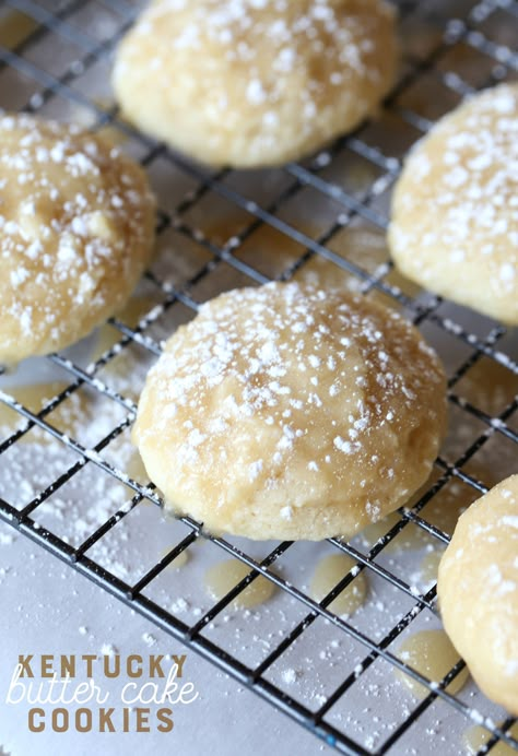 Kentucky Butter Cake Cookies Kentucky Butter Cake Cookies, Butter Cake Cookies, Cookies And Cups, Kentucky Butter Cake, Cookies Cupcake, Drop Cookies, C Is For Cookie, Recipes Cookies, Derby Party