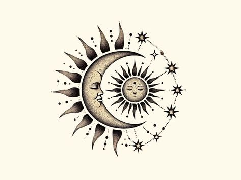 Sun Moon And Stars Tattoo Small Ankle, Spiritual Balance Tattoo, Moon Of My Life My Sun And Stars Tattoo, Sun Moon And Star Tattoo, Star Moon Sun Tattoo, Stars Tattoo Meaning, Sun Moon Stars Tattoo, Sun Moon And Stars Tattoo, Moon And Stars Tattoo