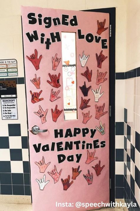 Valentines Classroom Decorations, Valentines Door Decorations Classroom, Valentines Classroom Door, Door Decorations Ideas, Day Room Decor, Cozy Living Room Decor Ideas, Valentine Bulletin Boards, Door Decoration Ideas, Cozy Love