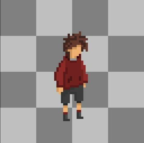 Pixel Art Design Character, Simple Pixel Art Character Design, Simple Pixel Art Characters, Pixel Art Character Template, 2d Pixel Character, Pixel Game Character, Pixel Art Person, Pixel Character Design, Pixel Character Sprite