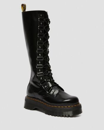 Dr Martens 1b60, Black Knee High Boots Outfit, Outfits Shifting, Platform Boots Black, Galaxy Converse, High Platform Boots, Galaxy Vans, Knee High Platform Boots, Leather Platform Boots