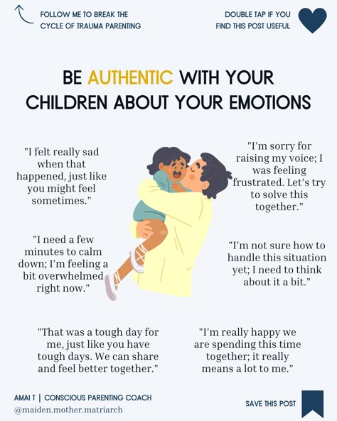 Here are 6 supportive phrases you can use to demonstrate AUTHENTICITY to your children. This helps build a foundation of trust and open communication with them 🥰⁠ .⁠ ✅ Never let the cycle of trauma define your parenting again. Discover "The Amai T Method of Conscious Parenting" and transform your family dynamics today!⁠⁠ 3 3 3 Method, Supportive Phrases, Parenting Lessons, Parenting Knowledge, Parent Coaching, Intentional Parenting, Parenting Inspiration, Parenting Help, Conscious Parenting