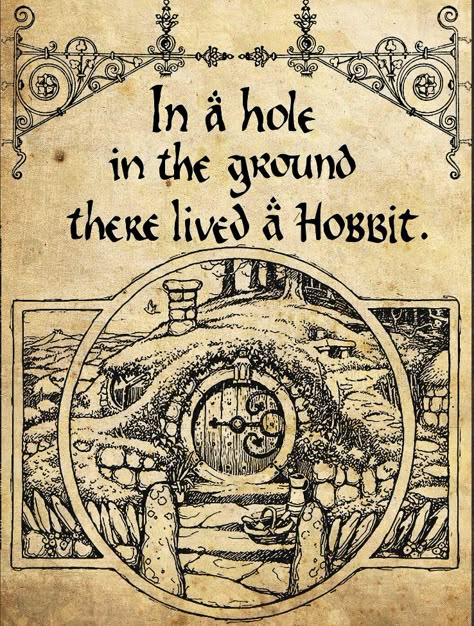 Hobbit Embroidery, Hobbit Poster, Tolkien Artwork, Hole In The Ground, Lord Of The Rings Tattoo, Tolkien Quotes, Into The West, Lotr Art, Tolkien Art