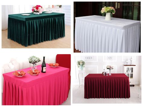 Table Skirting, Table Skirts, Table Skirt, Conference Table, Craft Table, Box Pleats, Beautiful Table, Handmade Products, Table Covers