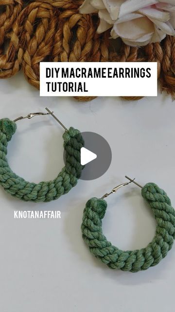 Deepika | Macrame Artist India | Macrame Workshops India on Instagram: "Macrame Earrings Tutorial New Design 

The detailed tutorial would be available on YouTube.

This is an easy macrame beginners project.

DM me, if you wish to get these customised for you or your loved ones.

* DO NOT COPY OR RECREATE THE TUTORIAL 

#macrametutorial 
#macrameearrings 
#macrameaccessories 
#easydiy

(handmade macrame earrings, macrame earrings tutorial, diy earrings making, macrame earrings diy, macrame accessories, earrings making at home, handmade boho earring, custom made earrings, haldi return favors, haldi favors)" How To Make Macrame Earrings, Macrame Hair Accessories Tutorials, Macrame Earrings Diy Tutorials, How To Make Earrings For Beginners, Macrame Earrings Diy, Macrame Beginners, Macrame Hoop Earrings, Diy Earrings Tutorial, Macrame Earrings Tutorial