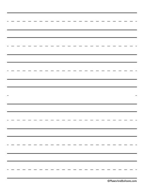 Fun free printable handwriting paper for preschool or kindergarten. Handwriting paper with picture included! Portrait or landscape, too. #prek #kindergarten #preschool Free Kindergarten Handwriting Worksheets, Printable Handwriting Paper, Hand Writing Paper Free Printable, Kindergarten Paper Printable, Preschool Handwriting Worksheets, Blank Lined Paper Printable, Preschool Lined Paper Free Printable, Lined Paper For Kindergarten Writing, Kindergarten Lined Paper Free Printable