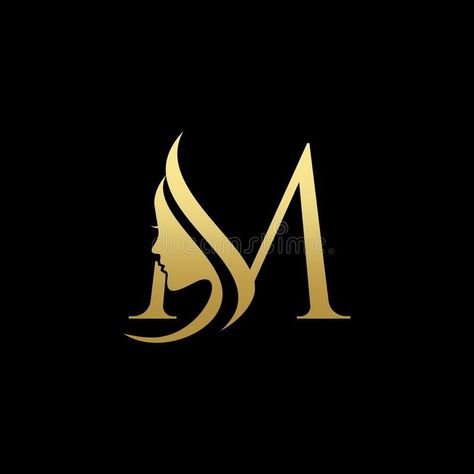 Letter M Design Art, Makeup Logo Design Make Up, M Y Logo Design, Mg Logo Design Letter, Am Logo Design Letter, M A Logo Design, Hair Beauty Logo Design, M Name Logo, M Design Letter