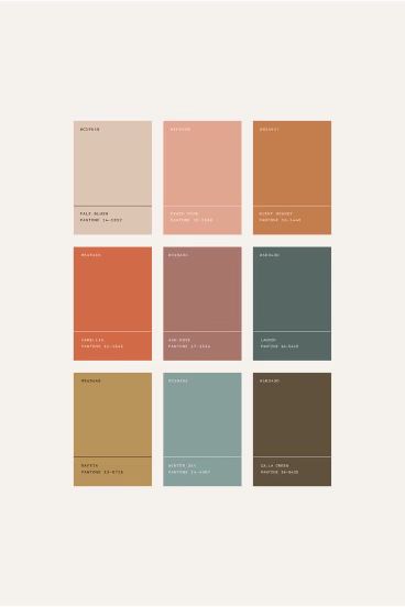 Wes Anderson Palette Color Schemes, Vintage House Color Palette, Vintage Pastel Color Palette, Bright Muted Color Palette, Danish Color Palette, Soft Retro Color Palette, Vintage Colour Palette Retro, Museum Color Palette, Seafoam Color Palette