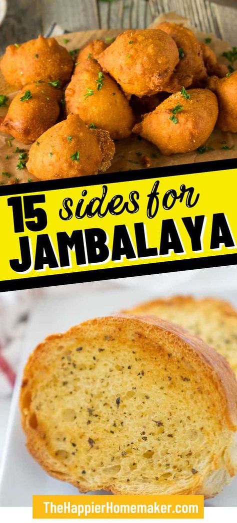 Zatarains Jambalaya Add Ins, What Goes With Jumbalia, Jambalaya Recipe Easy Zatarans, Jambalaya Dinner Sides, Vegetarian Creole Recipes, Jambalaya Sides Dishes, Gumbo Sides Dishes, Sides For Jambalaya Dishes, Side Dishes For Jambalaya