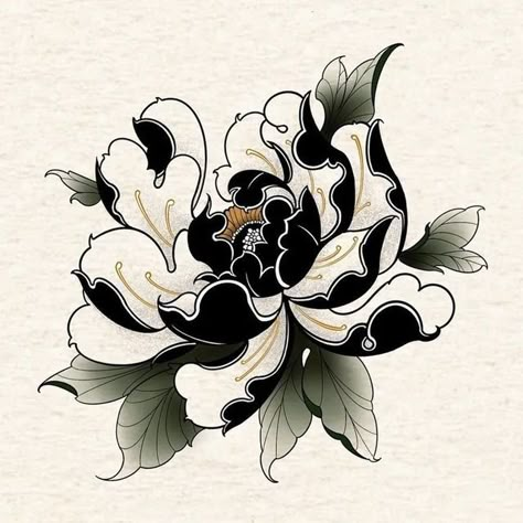 Japanese Peony Tattoo, Traditional Tattoo Drawings, Japanese Flower Tattoo, Traditional Tattoo Flowers, Flower Tattoo Drawings, Traditional Japanese Tattoos, Peonies Tattoo, Tattoo Portfolio, Japanese Tattoo Designs