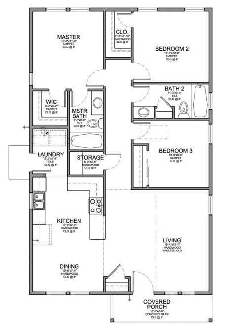 3 Room House Plan, House Photoshoot, Four Bedroom House Plans, 3 Bedroom Floor Plan, Three Bedroom House Plan, House Plans With Photos, Bungalow Floor Plans, My House Plans, Two Bedroom House