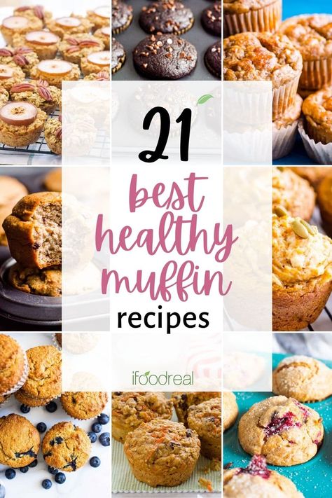 These 21 Healthy Muffin Recipes are perfect for enjoying as a wholesome breakfast, snack, or dessert. This list includes healthy muffins for kids and adults packed with nourishing ingredients like unrefined sweeteners, healthier flour alternatives (including gluten-free options), reduced-fat/oil, and even hidden veggies! The result are homemade muffins that will satisfy your sweet tooth while nourishing your body! Low Sodium Muffins, Healthy Flour Alternatives, Oat Flour Banana Muffins, Healthy Toddler Recipes, Healthy Breakfast Bars, Strawberry Muffins Healthy, Heart Healthy Diet Recipes, Muffins For Kids, Healthy Muffins For Kids